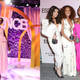 (L-R): Honoree Lashana Lynch poses onstage during and Honoree Hailie Sahar, Honoree Janet Mock, Honoree Angelica Ross, Billy Porter, and Honoree Mj Rodriguez attends the 2020 13th Annual ESSENCE Black Women in Hollywood Luncheon on February 06, 2020, in Beverly Hills, California.